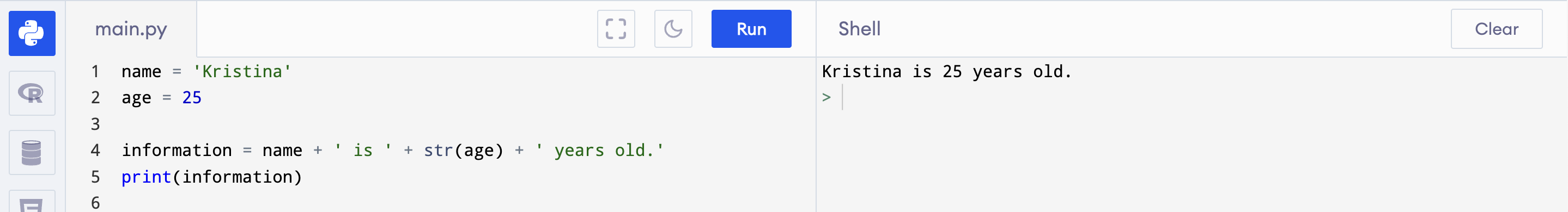 concatenation using casting